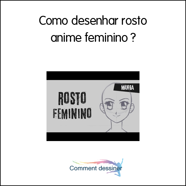 Como desenhar rosto anime feminino